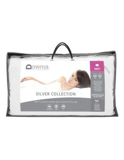 Discount ✨ Downia Silver Collection 85% White Goose Down & Feather Soft Pillow ✔️
