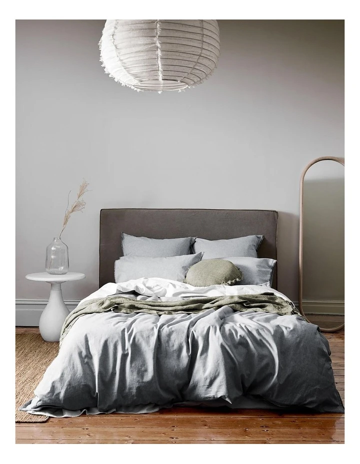 Promo 🥰 Aura Home Chambray Fringe Bedlinen Collection in Dove ✨ 2 Promo 🥰 Aura Home Chambray Fringe Bedlinen Collection in Dove ✨ - Image 2