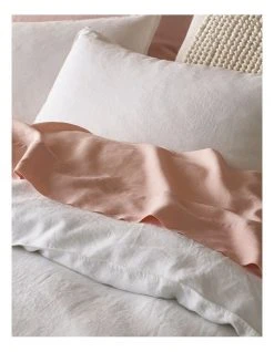 Buy ⭐ Australian House & Garden Sandy Cape Washed Belgian Linen Quilt Cover Set White ❤️ -Bedroom Sales Store 527376340 3 1 720x928