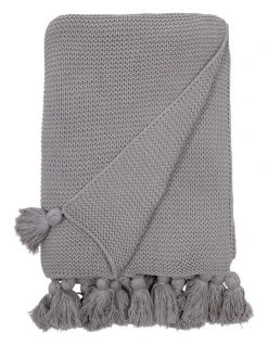 Budget 😉 Vue Melaky Knitted Throw Grey ❤️