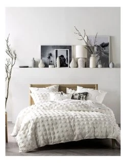 Discount 👍 Linen House Haze Quilt Cover Set White 🧨