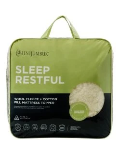 Wholesale ✔️ MiniJumbuk Sleep Restful Wool Mattress Topper White ✨