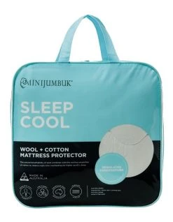 Flash Sale ✔️ MiniJumbuk Sleep Cool Wool/Cotton Mattress Protector White 😍 -Bedroom Sales Store 588623500 1 1 720x928