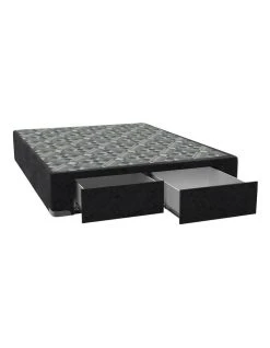 Best deal 🤩 SleepMaker Velvet Base with Foot End Drawers & Bracket Black ✨