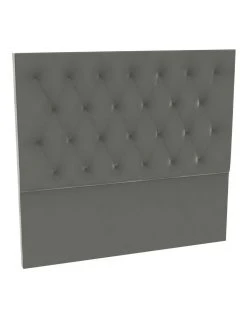 Promo 👏 SleepMaker Flint Velvet Tufted Bedhead 150cm High 😍