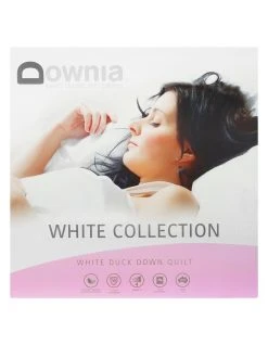 Hot Sale ❤️ Downia 'White Collection' 85/15 White Duck Down & Feather Quilt 😀
