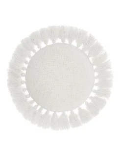 Best deal 🥰 Linen House Florida 45X45cm Cushion White ✨