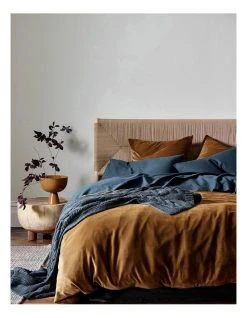 Cheapest ❤️ Aura Home Luxury Velvet Bedlinen Collection in Tobacco 🌟