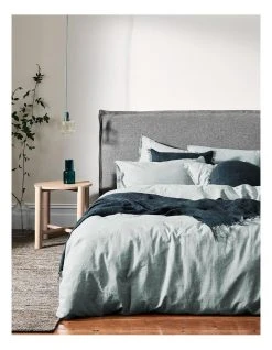 Cheap 😀 Aura Home Chambray Fringe Bedlinen Collection in Mineral 🎉