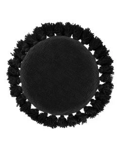 Hot Sale 😍 Linen House Florida Round Cushion Black ⌛