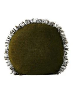 Discount 🧨 Aura Home Vintage Linen Cushion Range in Khaki ✔️