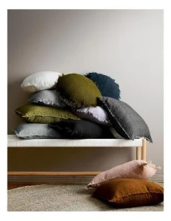 Discount 🧨 Aura Home Vintage Linen Cushion Range in Khaki ✔️ -Bedroom Sales Store 650191870 788945320 4 720x928