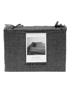Wholesale ✔️ Aura Home Chambray Vintage Sheet Set in Smoke 🛒