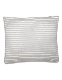 Outlet 😉 Calvin Klein Home Lennox Modern Cotton Quilt Cover Grey/Cream ❤️ -Bedroom Sales Store 710870500 3 720x928