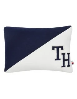 New ⌛ Tommy Hilfiger Triangle Cushion in Navy/White 🎁