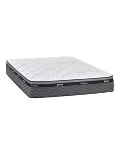 Outlet ⭐ SleepMaker Miracoil Advance Espresso Plush 7 Mattress in White 🎉