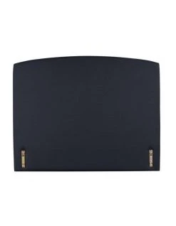 New 😀 SleepMaker Opus Rounded Fabric Bedhead 120cm Midnight 🤩