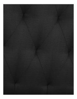 Cheapest 🔔 SleepMaker Opus Tufted Fabric Bedhead 120cm Raven ⭐ -Bedroom Sales Store 719419780 3 720x928