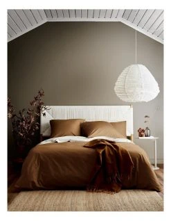 Best Pirce 🛒 Aura Home Halo Organic Cotton Bedlinen Collection in Tobacco 😀