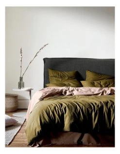 Brand new 🧨 Aura Home Halo Organic Cotton Bedlinen Collection in Khaki ✨