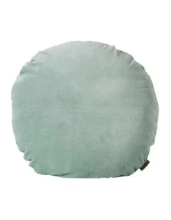 Promo ✨ Aura Home Luxury Velvet 55cm Round Cushion in Jade ⭐