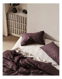 Hot Sale 🎉 Linen House Nimes Linen Quilt Cover Set in Espresso ❤️ -Bedroom Sales Store 756117010 841916260 4 720x928