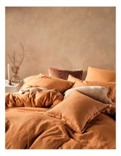 Brand new ❤️ Linen House Nimes Quilt Cover Set Burnt Orange ⭐ -Bedroom Sales Store 756117010 841916350 3 720x928
