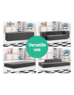 Buy 😀 Giselle Bedding Portable Sofa Bed Folding Mattress Lounger Chair Ottoman Grey ✔️ 10 Buy 😀 Giselle Bedding Portable Sofa Bed Folding Mattress Lounger Chair Ottoman Grey ✔️ -Bedroom Sales Store 756250750 5 720x928