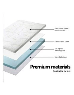 Outlet 🔔 Giselle Bedding COOL GEL Memory Foam Mattress Topper 🤩 -Bedroom Sales Store 757102870 5 720x928