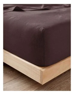 Cheapest 👍 Linen House Nimes Fitted Sheet Espresso 🎁