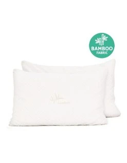 Outlet ✨ Giselle Bedding Set of 2 Single Bamboo Memory Foam Pillow 🛒 -Bedroom Sales Store 757641880 5 720x928