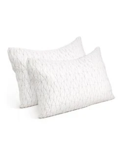 Best reviews of 🔔 Giselle Bedding Set of 2 Rayon Single Memory Foam Pillow 🌟
