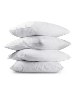 Cheapest 🧨 Giselle Bedding Set of 4 Medium & Firm Cotton Pillows 😀 -Bedroom Sales Store 757642240 3 720x928