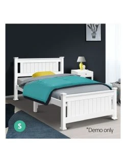 Best reviews of ⌛ Artiss Single Size Wooden Bed Frame - White 🌟 -Bedroom Sales Store 758131480 3 720x928