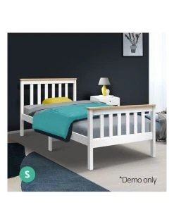 Buy ⭐ Artiss Single Wooden Bed Frame PONY Timber Mattress Base Bedroom Furniture Kids ⭐ -Bedroom Sales Store 758131750 3 720x928