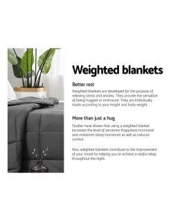 Discount 🧨 Giselle Bedding Cotton 5KG Weighted Gravity Blanket Deep Relax Sleeping Adult 🤩 -Bedroom Sales Store 758132290 4 720x928