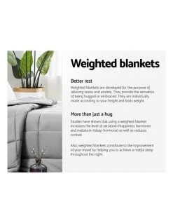 Best Sale ✨ Giselle Bedding Cotton Weighted Gravity Blanket 7KG Deep Relax Calming Adult 🧨 -Bedroom Sales Store 758133010 4 720x928
