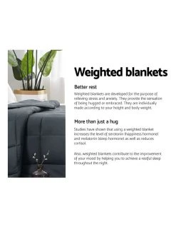 Best reviews of ⌛ Giselle Bedding 7KG Weighted Gravity Blanket Minky Deep Relax Calming Adult ✔️ -Bedroom Sales Store 758133820 4 720x928
