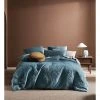 Discount 🌟 Linen House Heath Quilt Cover Set Teal 😍