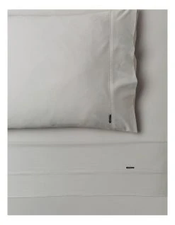 Best Sale ❤️ Linen House 375TC TENCEL Sheet Set in Silver ⌛