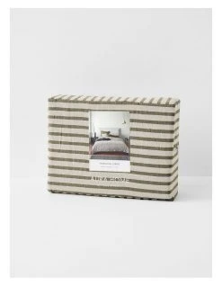 Best Sale ⭐ Aura Home Heirloom Stripe Bedlinen Collection in Khaki 💯 -Bedroom Sales Store 778225420 798912280 4 720x928