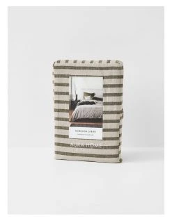 Best Sale ⭐ Aura Home Heirloom Stripe Bedlinen Collection in Khaki 💯 -Bedroom Sales Store 778225420 798912280 7 720x928