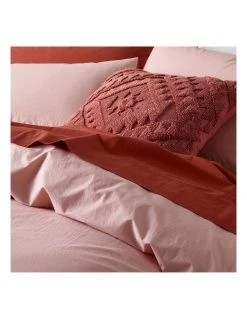 Deals ✔️ Vue Organic Stonewashed 250TC Cotton Quilt Cover Set Pink ⭐ 5 Deals ✔️ Vue Organic Stonewashed 250TC Cotton Quilt Cover Set Pink ⭐ -Bedroom Sales Store 778657690 778656700 3 720x928