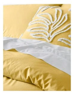 Best Sale ⌛ Vue 250TC Organic Stonewashed Cotton Quilt Cover Set Mimosa ⌛ -Bedroom Sales Store 778657690 836247160 3 720x928