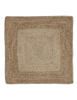 Promo 🔔 Australian House & Garden Callala Square Jute Floor Cushion Natural ⭐