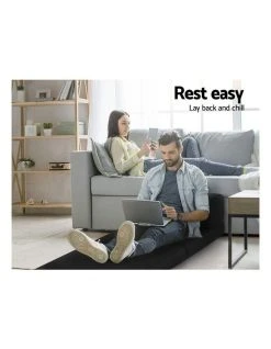 Outlet 🤩 Giselle Bedding Folding Foam Mattress Portable Single Sofa Bed Mat Air Mesh Fabric Black 👏 -Bedroom Sales Store 780376330 4 720x928