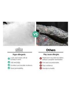 Cheap 👏 Giselle Bedding King Size 4 Pack Bed Pillow Medium*2 Firm*2 Microfibre Fiiling 🎉 -Bedroom Sales Store 780386140 4 720x928