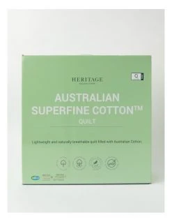 Deals ❤️ Heritage Australian Superfine Cotton Light Weight Quilt 😍