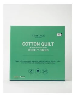 Discount ๐ Heritage Cotton Quilt With Cover Made From Tencel Lyocell Fibres White โ๏ธ