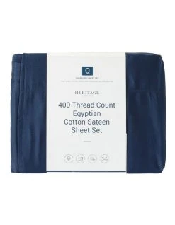 Top 10 👍 Heritage 400TC Luxurious Egyptian Cotton Sateen Sheeting Navy 👏 -Bedroom Sales Store 781164910 781163920 3 720x928